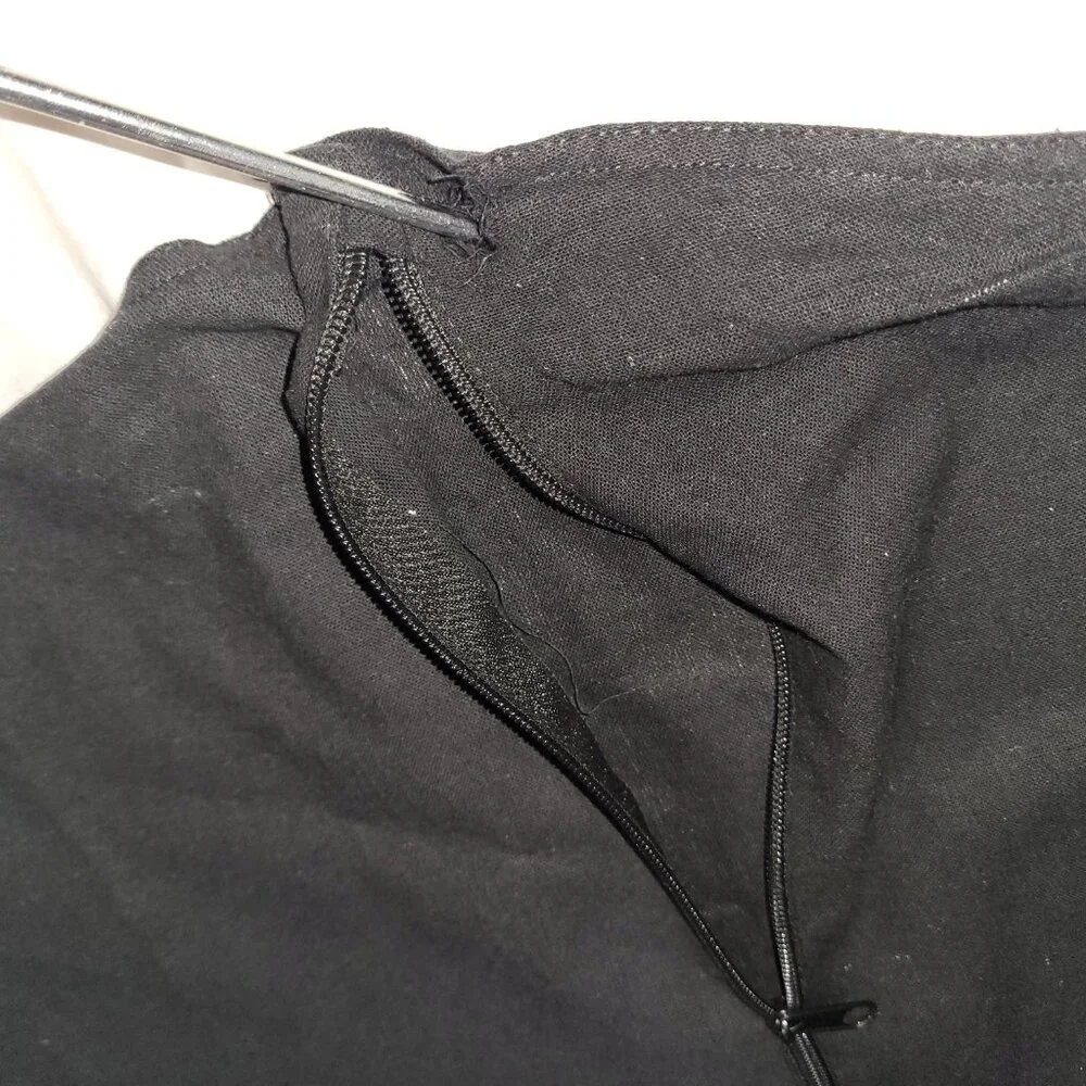 H. Lorenzo Black Garment Bag Logo Spell Out Fabric Zipper Empty READ 48 x 24 in